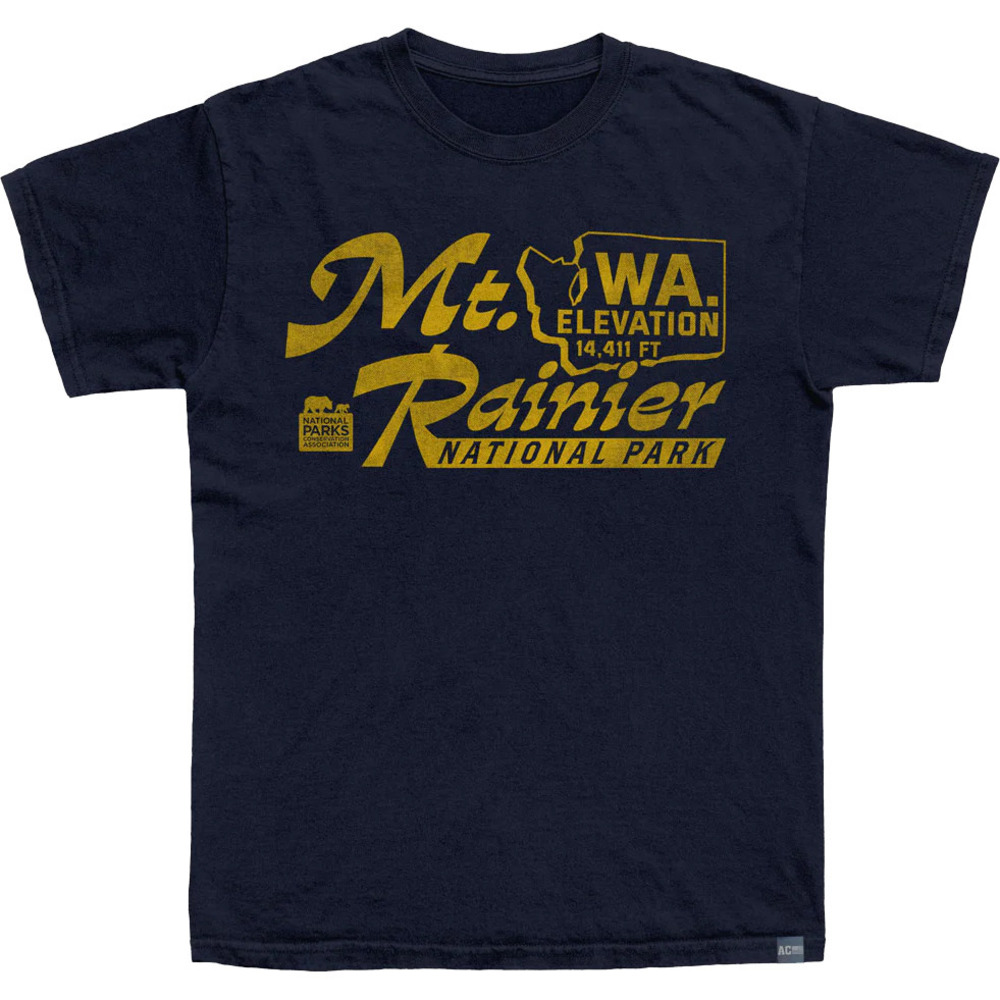 Made In Usa Mt Ranier Elevation Npca Tshirt